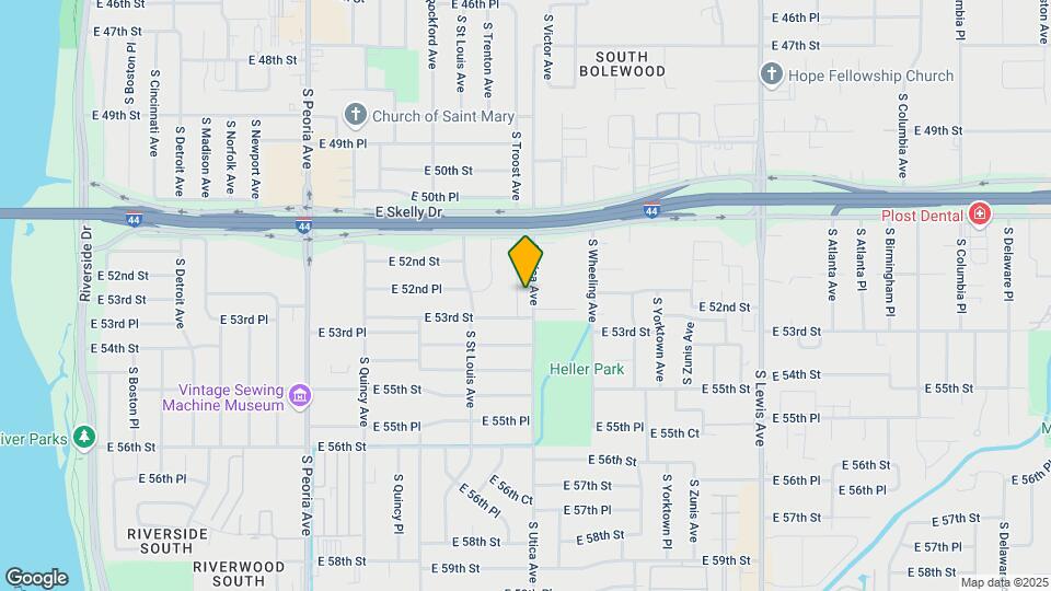 5169 S Troost Ave Map and Location Details