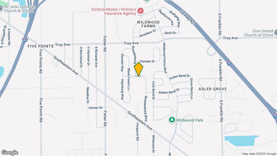 7731 Brandenburg Way Map and Location Details