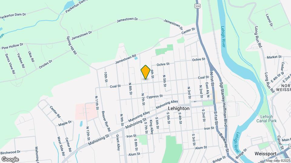 628 Coal St Map and Location Details