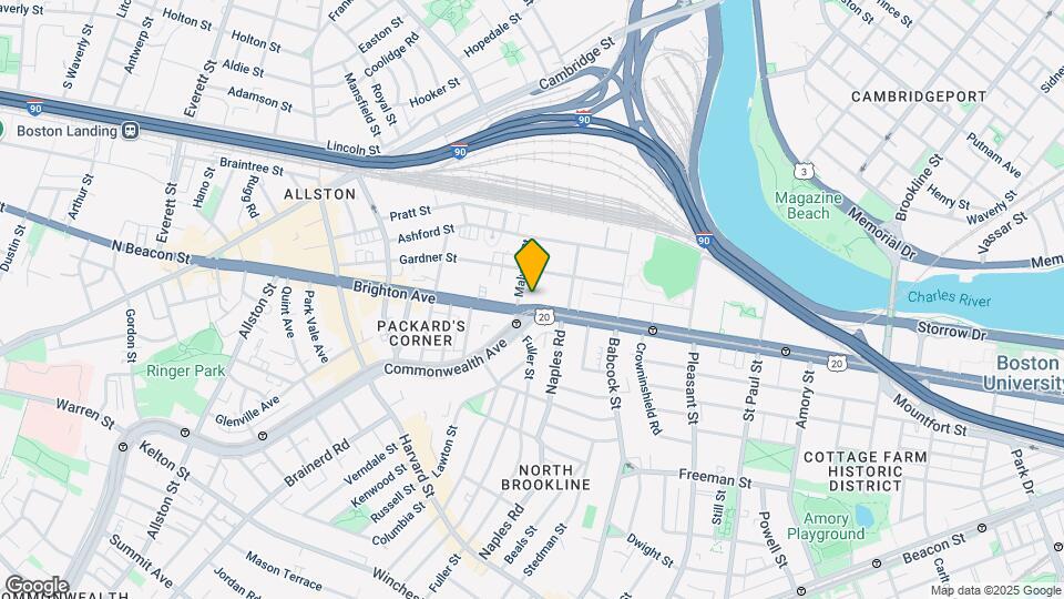 1085 Commonwealth Ave Map and Location Details