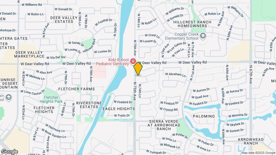 21504 N 74th Ln Map and Location Details