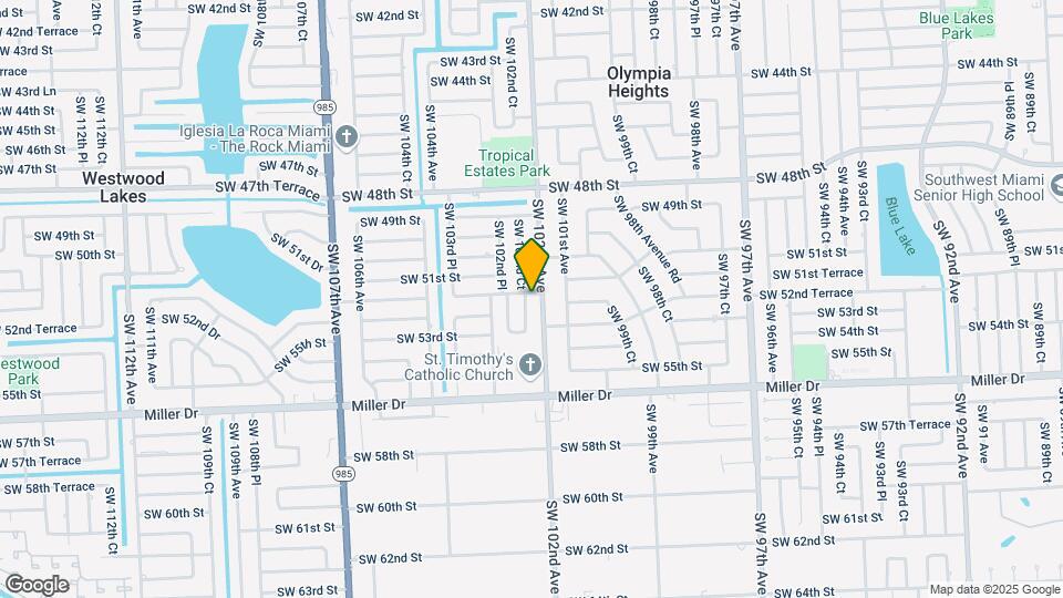 5203 SW 102nd Ct Map and Location Details