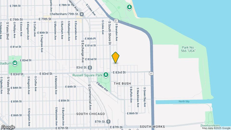 8226 S Brandon Ave Map and Location Details