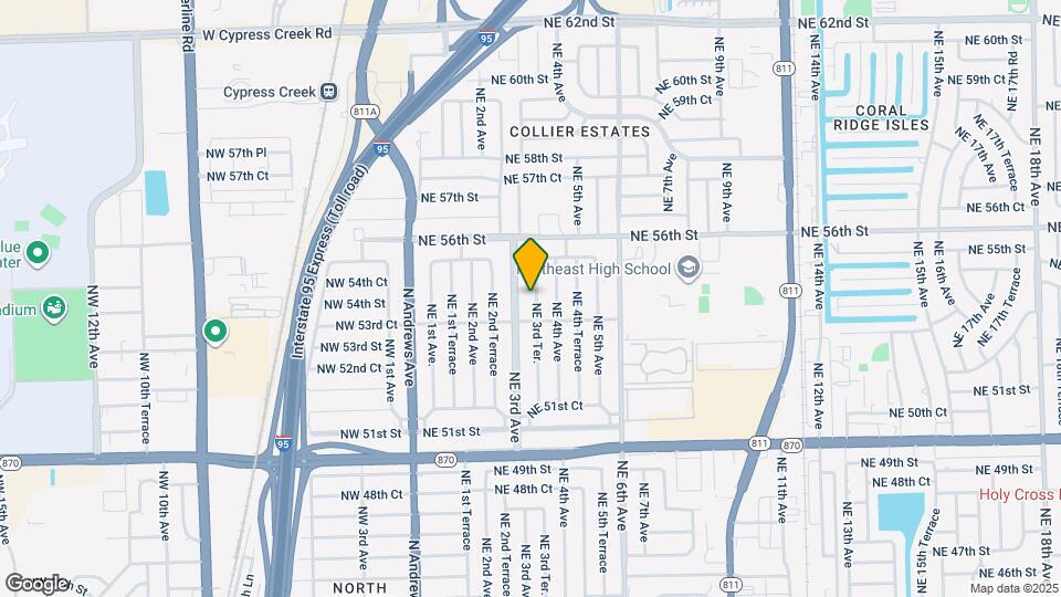 5373 NE 3rd Ter. Map and Location Details