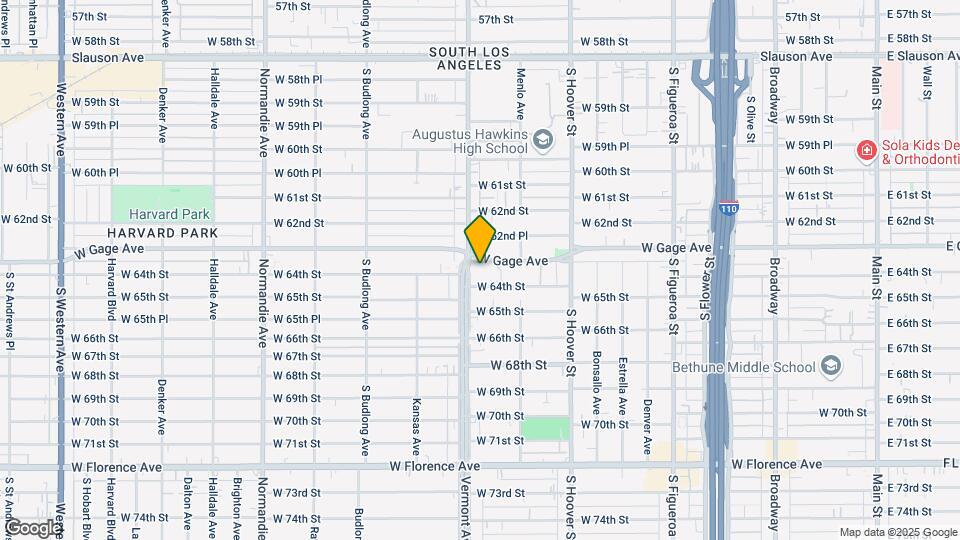 6306 S Vermont Ave Map and Location Details
