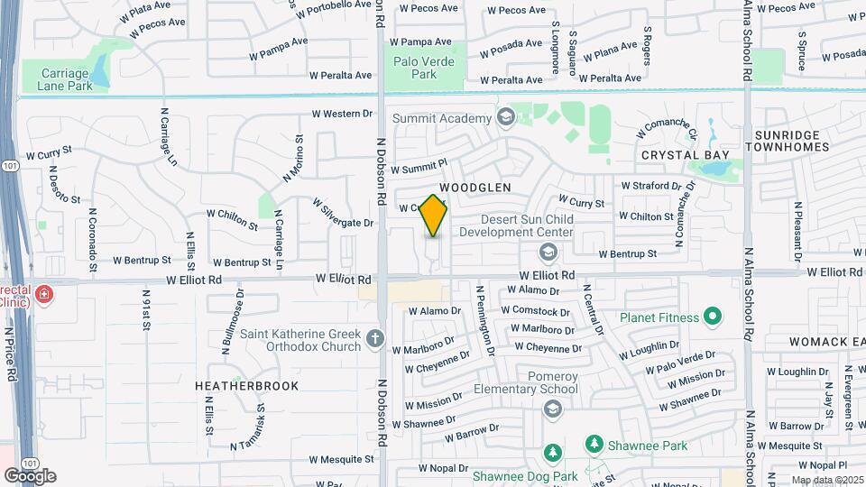 1800 W Elliot Rd-Unit -UNIT 124 Map and Location Details