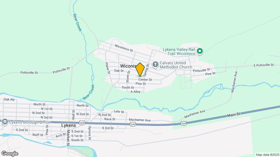 423 Center St Map and Location Details