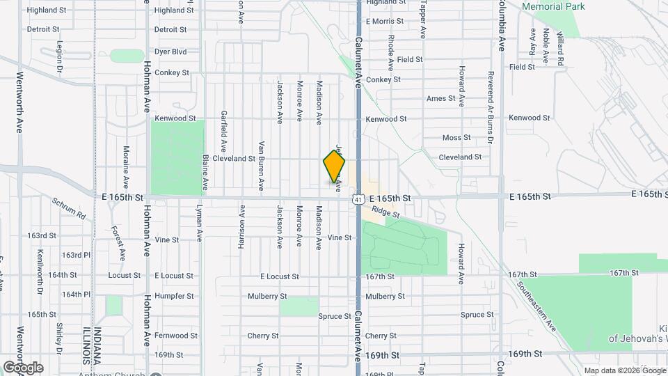 6438 Jefferson Ave Map and Location Details