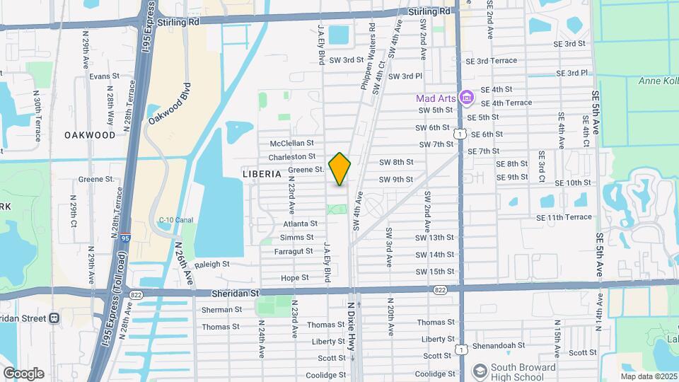 708 SW 10th St Map and Location Details