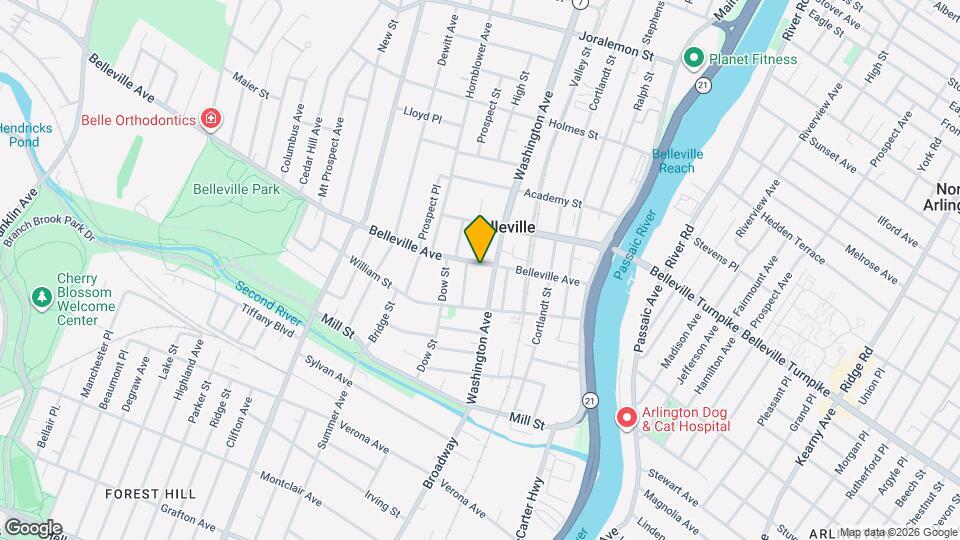 103 Belleville Ave Map and Location Details