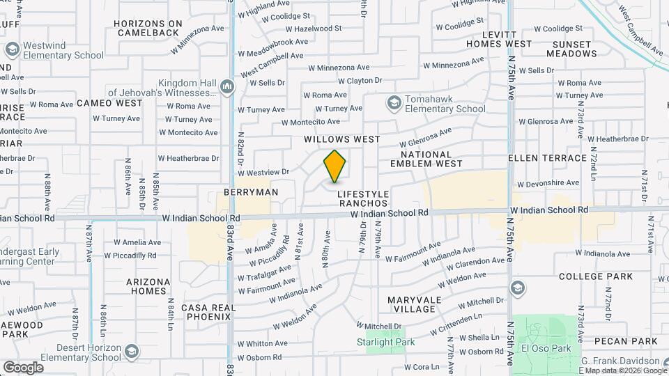 7972 W Devonshire Ave Map and Location Details