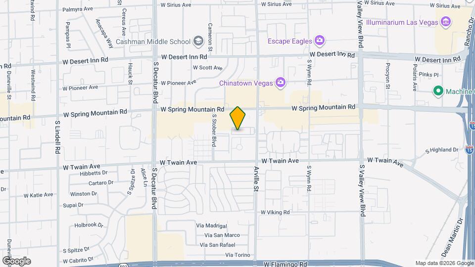 3585 Arville St Map and Location Details