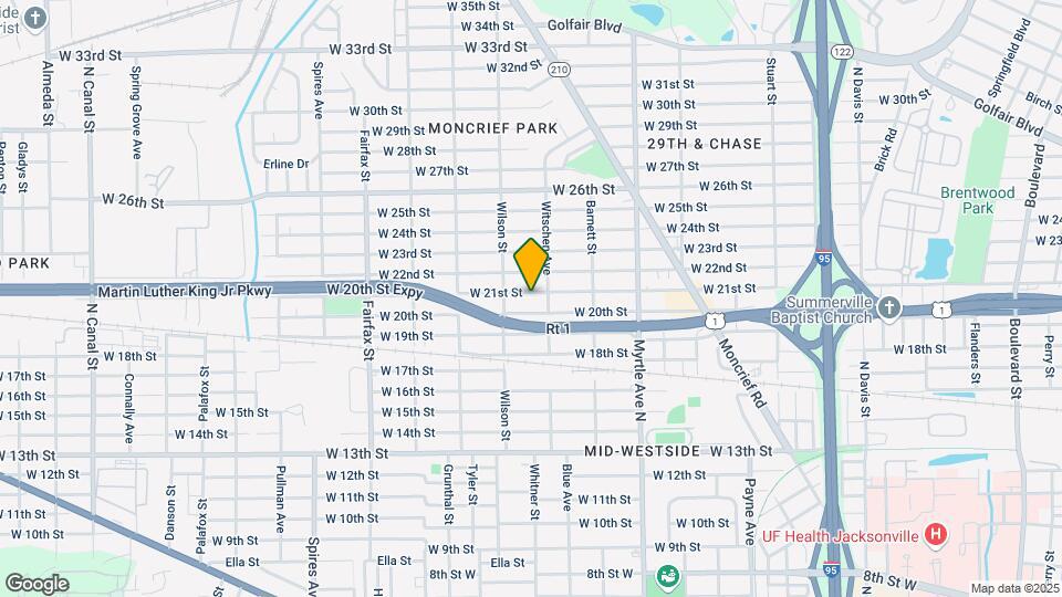1492 W 21st St, Unit 3 Map and Location Details