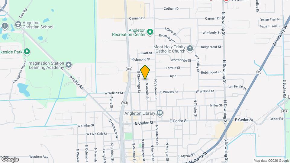 1105 N Arcola St Map and Location Details