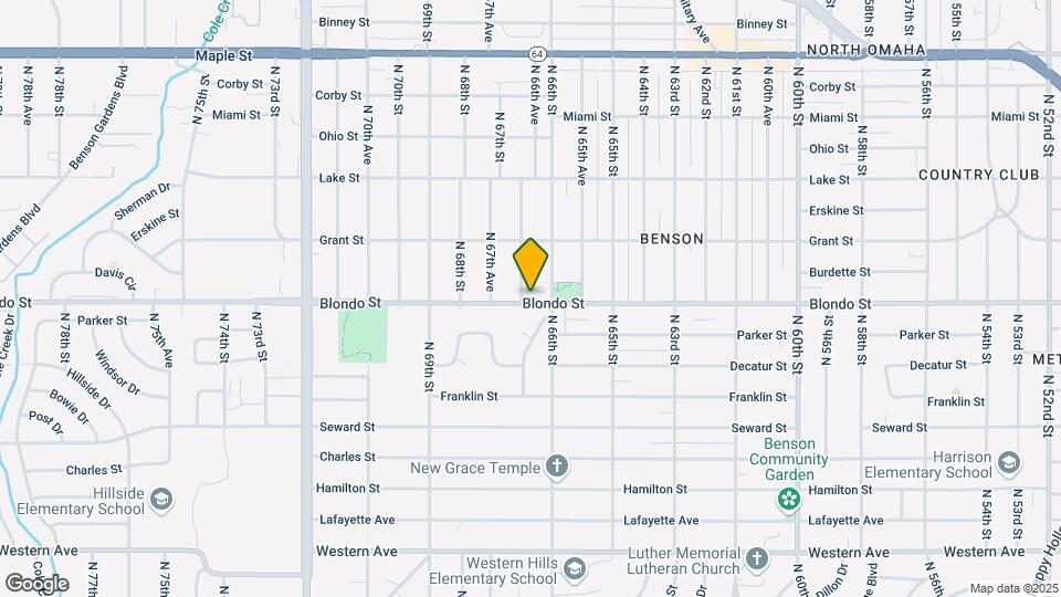 6624 Blondo St Map and Location Details