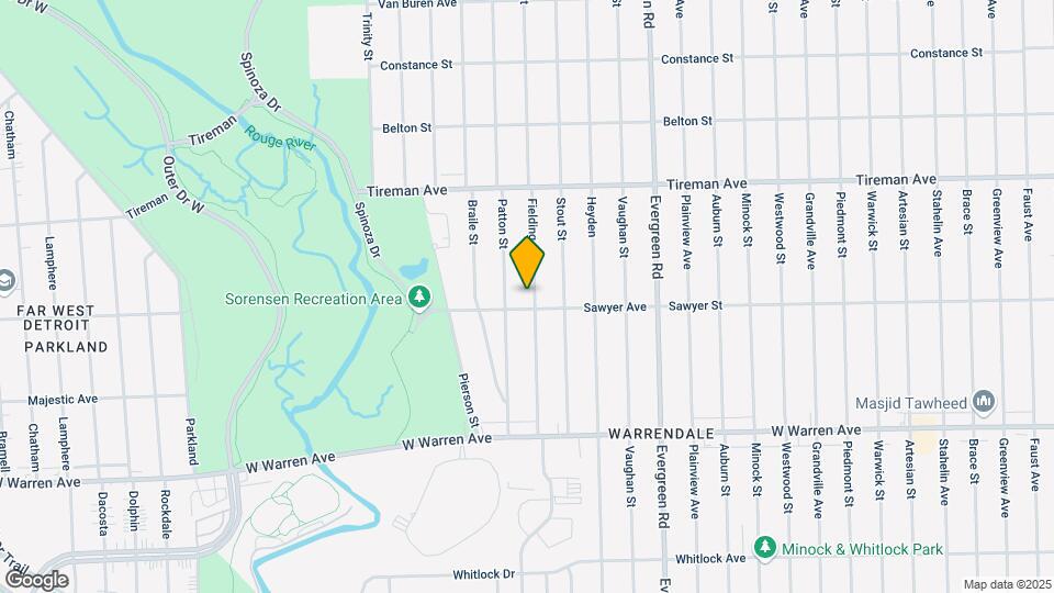 7619 Fielding St Map and Location Details