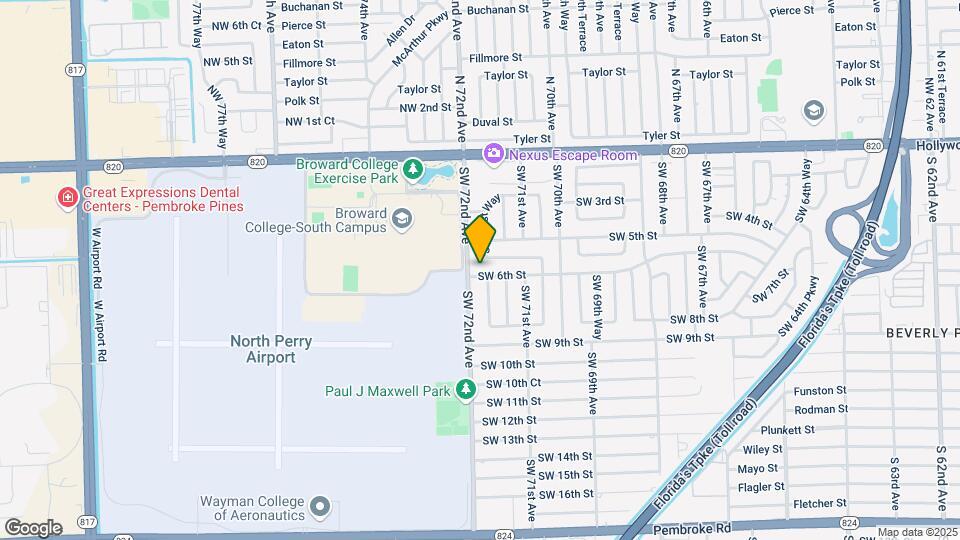 7181 SW 6th St Map and Location Details