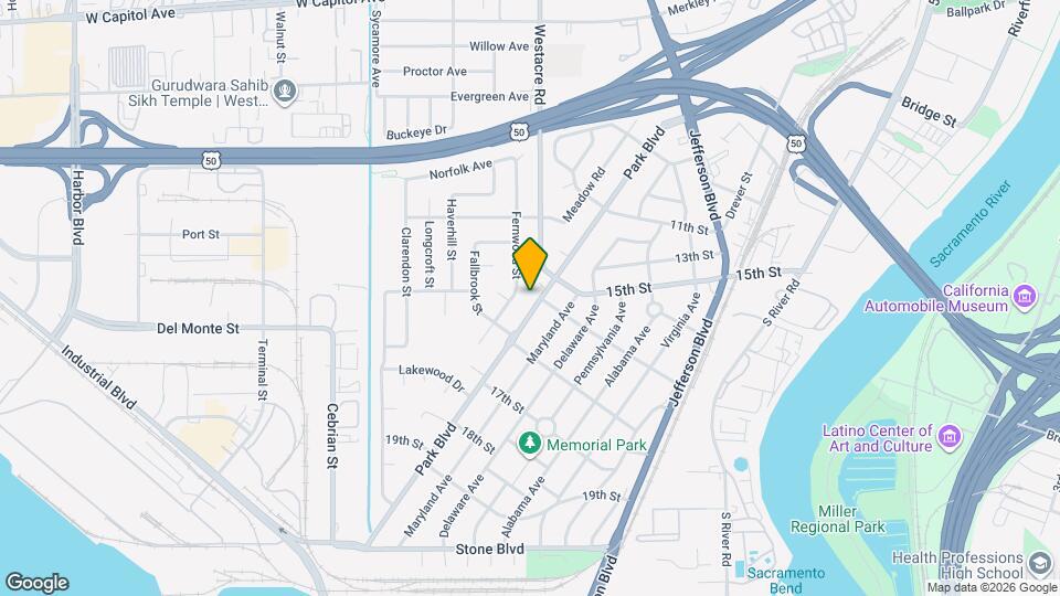 1508 Park Blvd Map and Location Details