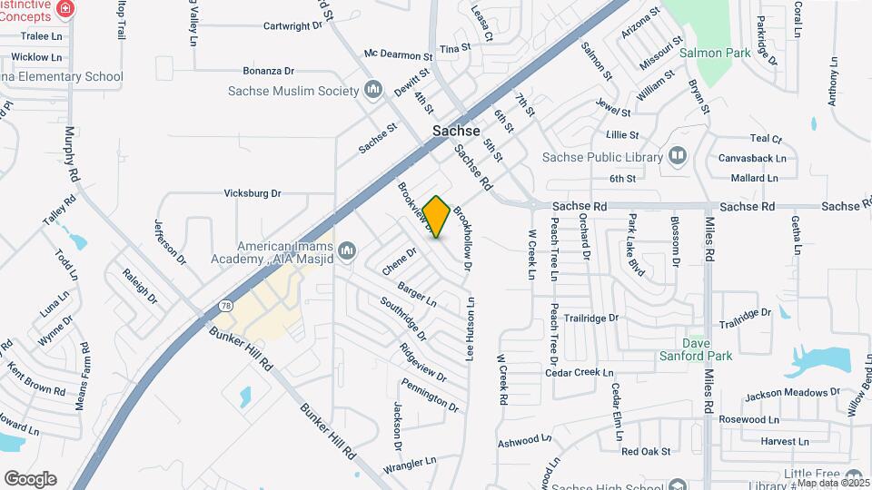 5207 Brookview Dr Map and Location Details