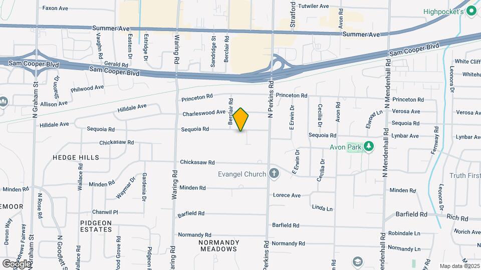 4541 Sequoia Rd Map and Location Details