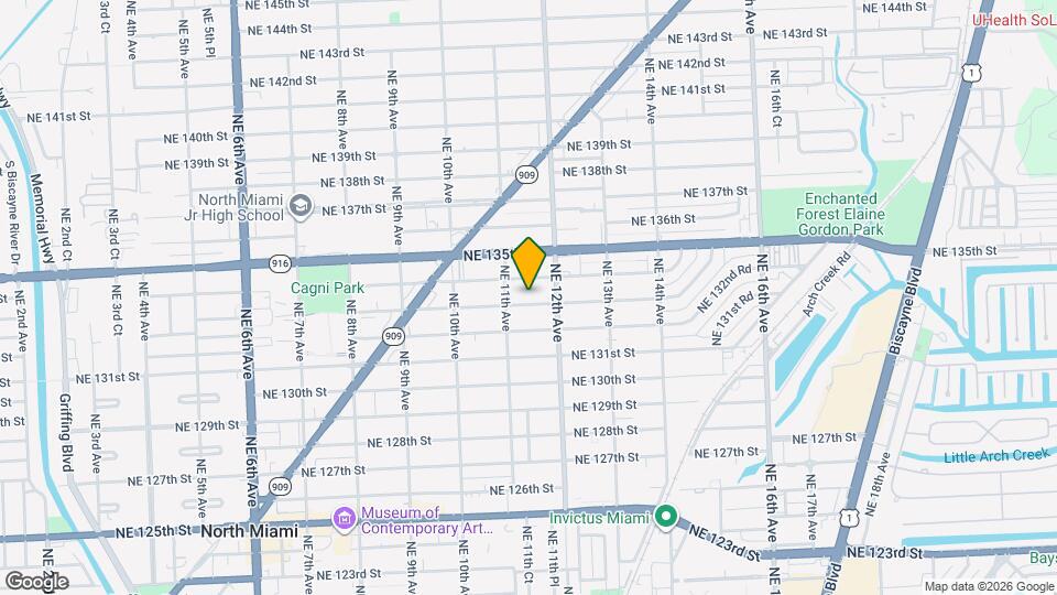 1135 NE 133rd St Map and Location Details