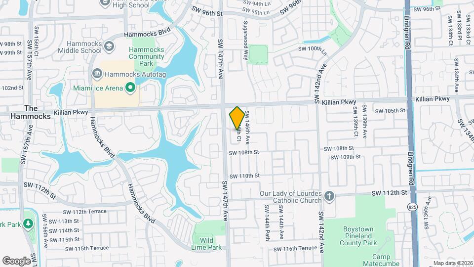 10620 SW 146th Ct Map and Location Details