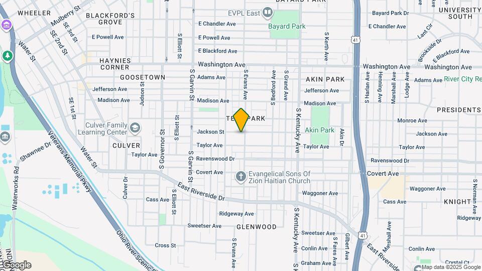 727 Jackson Ave Map and Location Details