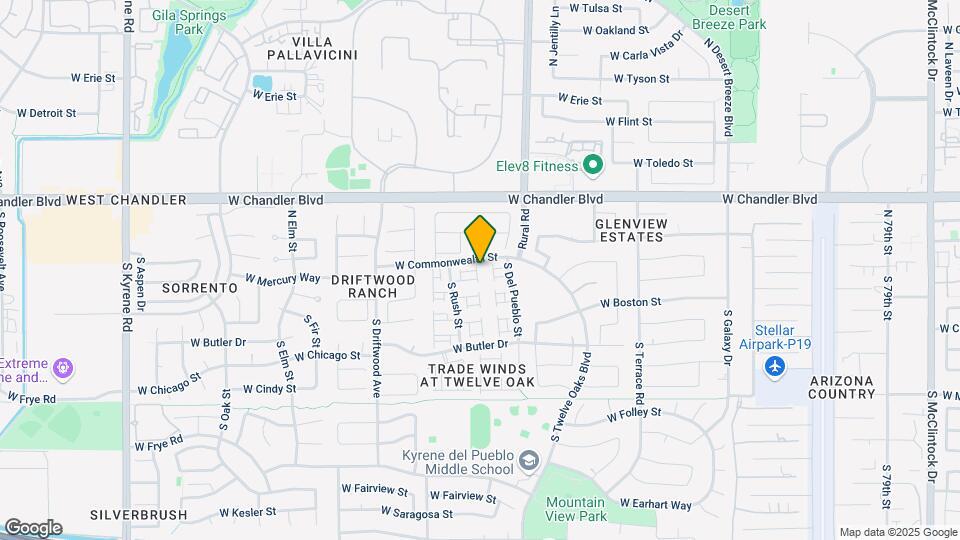 5118 W Mercury Way Mapa y Detalles de la Ubicación