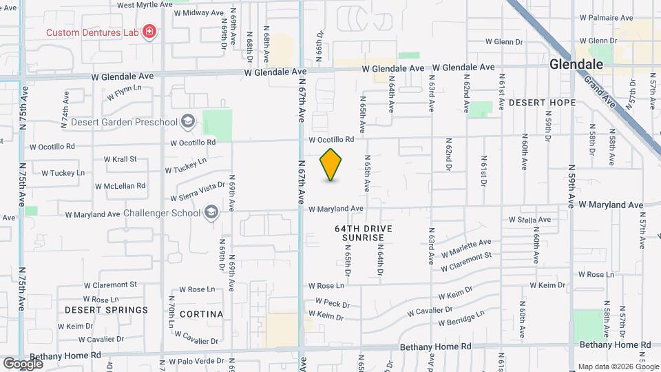 6541 N 67th Ave Map and Location Details