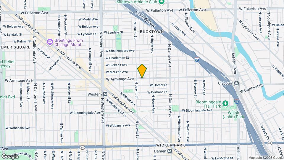 2139 W Armitage Ave Map and Location Details