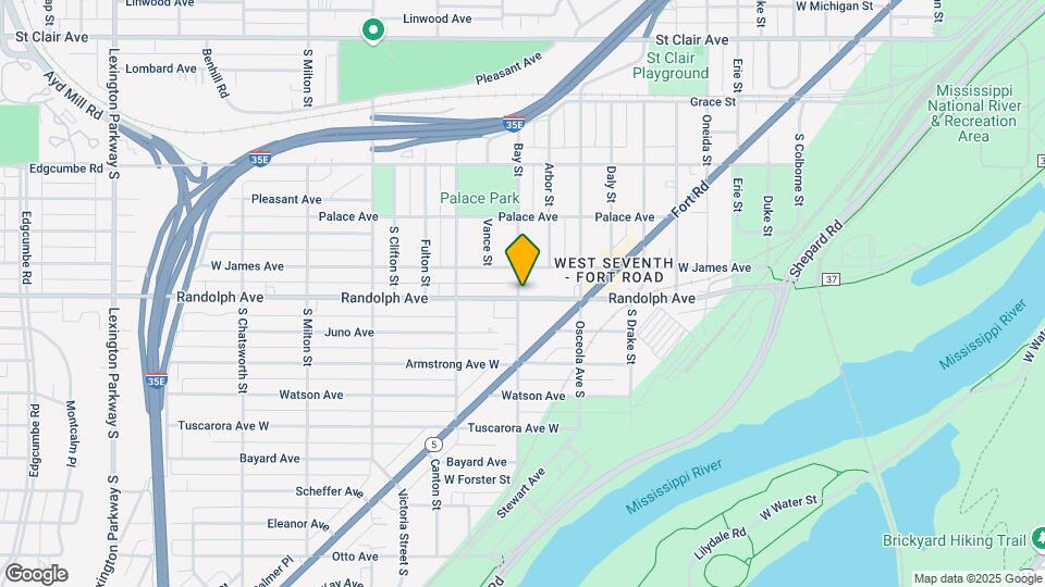 727 Randolph Ave Map and Location Details