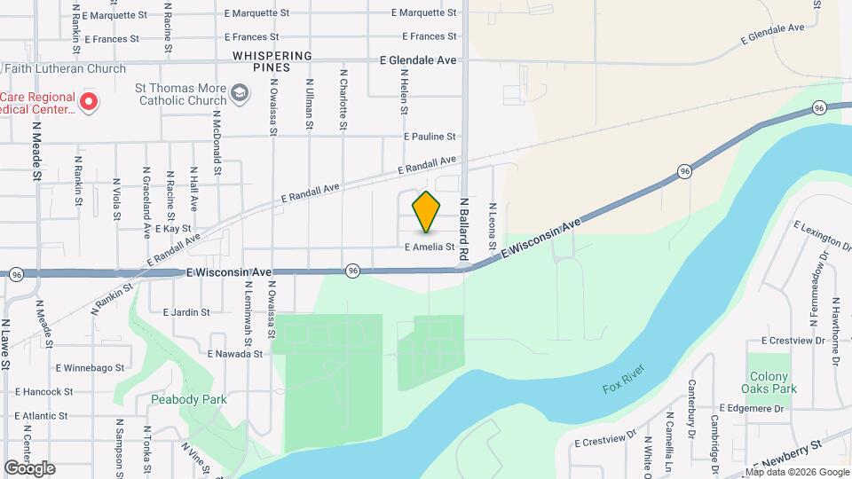1736 E Amelia St Map and Location Details