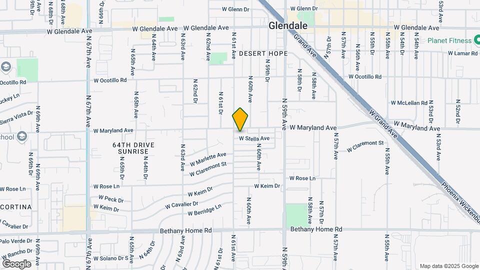 6036 W Stella Ave Map and Location Details