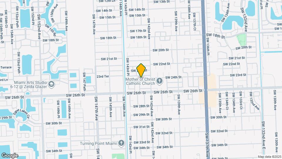 14261 SW 24th St Map and Location Details