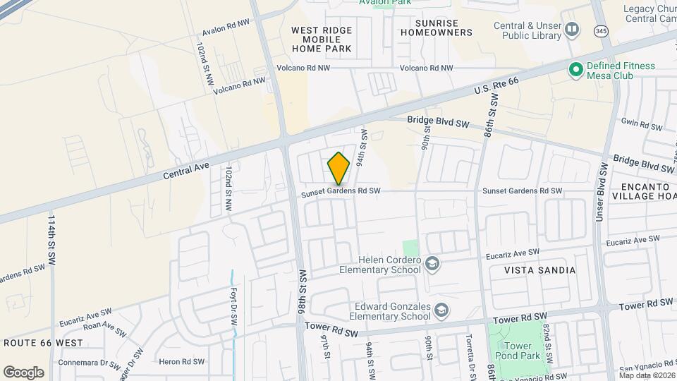 9505 Sunspot Rd SW Map and Location Details