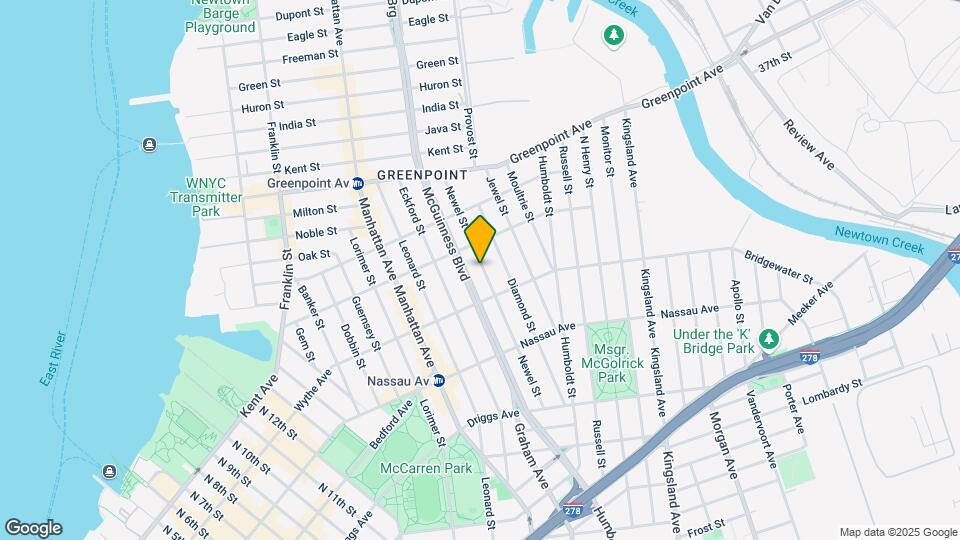 151 Newell St Map and Location Details