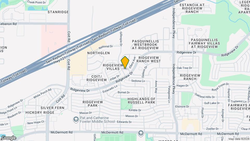 9713 Fandango Ln Map and Location Details