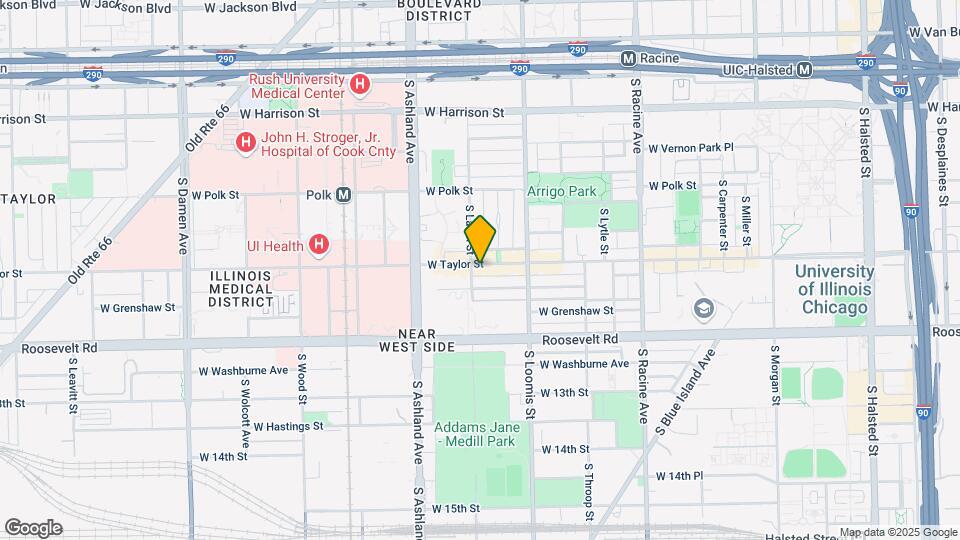 1453 W Taylor St Mapa y Detalles de la Ubicación