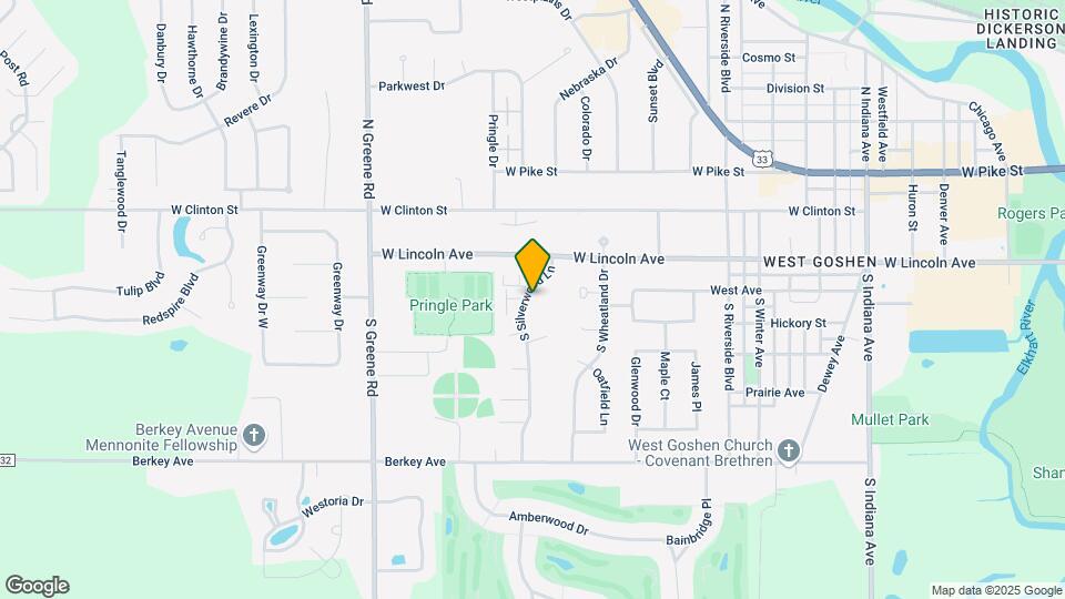 116 S Silverwood Ln Map and Location Details