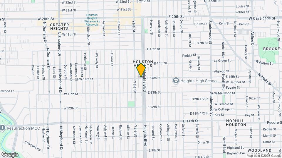 1349 Heights Blvd Map and Location Details