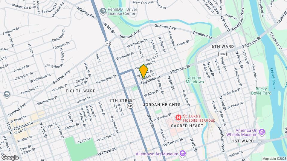 527 Tilghman St, Unit 527 Tilghman st Mapa y Detalles de la Ubicación