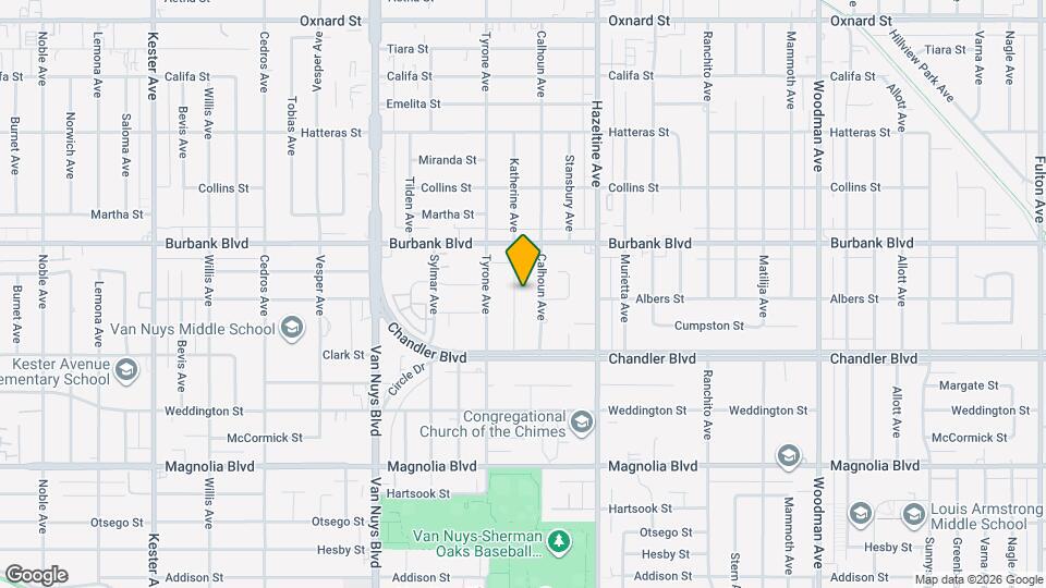 5470 Katherine Ave Map and Location Details