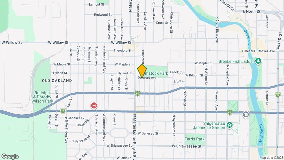919 Princeton Ave Map and Location Details