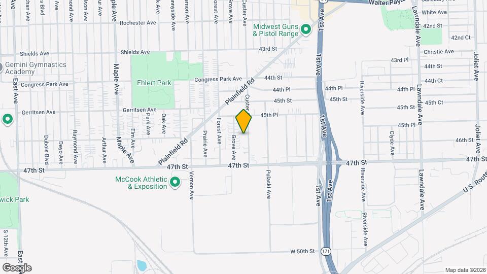 4644 Custer Ave Map and Location Details