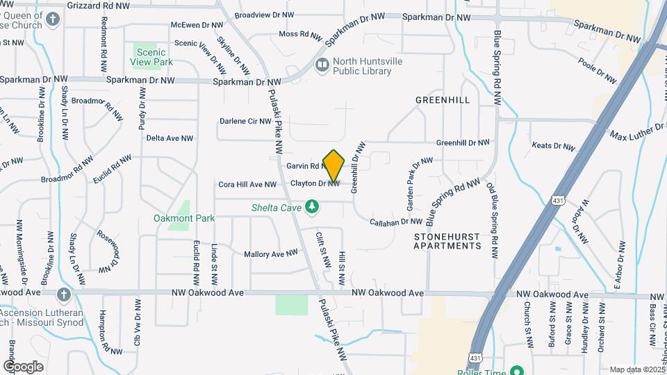2719 Clayton Dr NW Map and Location Details