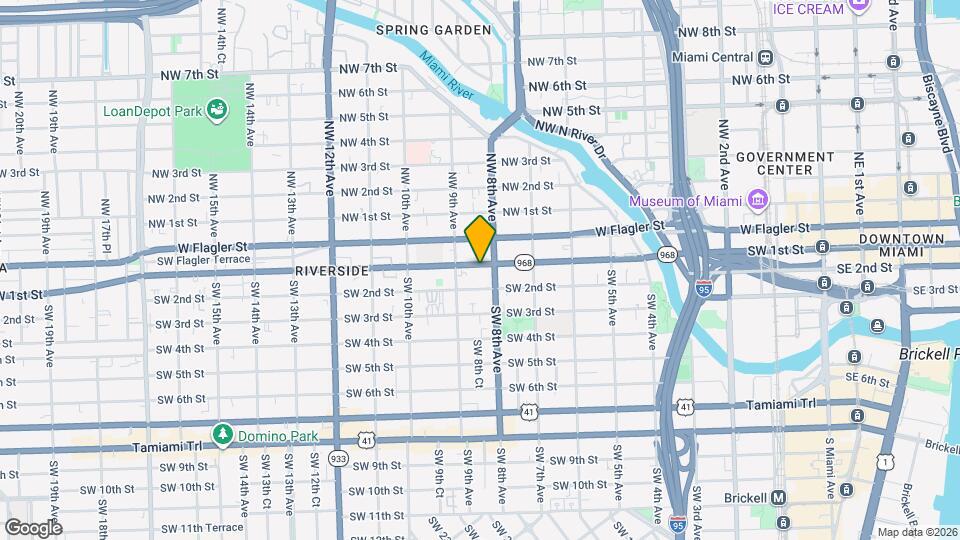 836 SW 1st St Map and Location Details