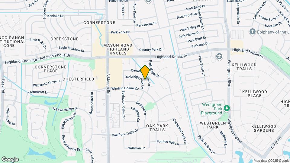 21526 Oakbridge Park Ln Map and Location Details