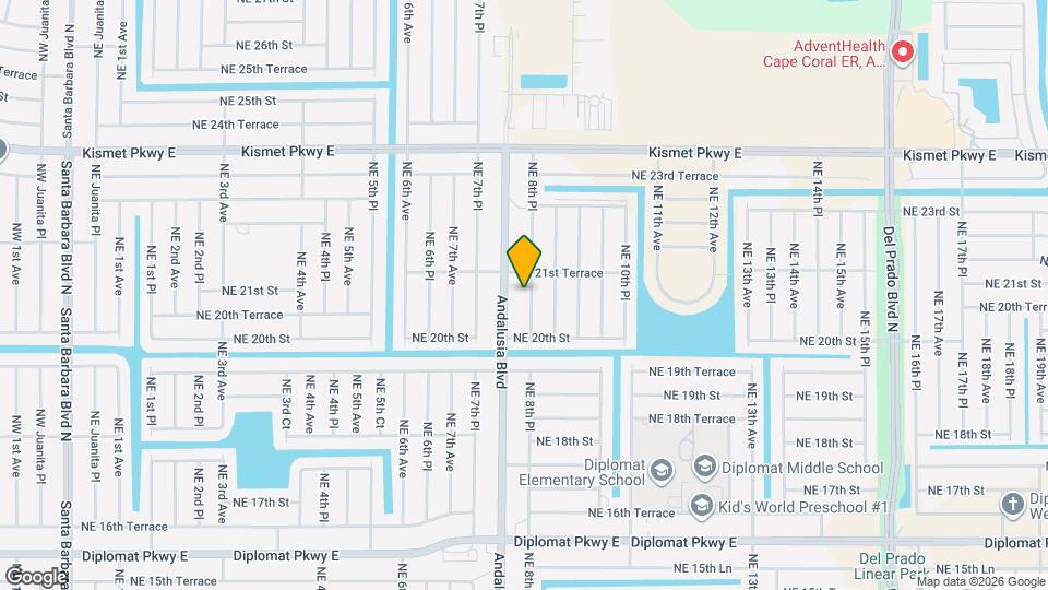 2034 NE 8th Pl Map and Location Details