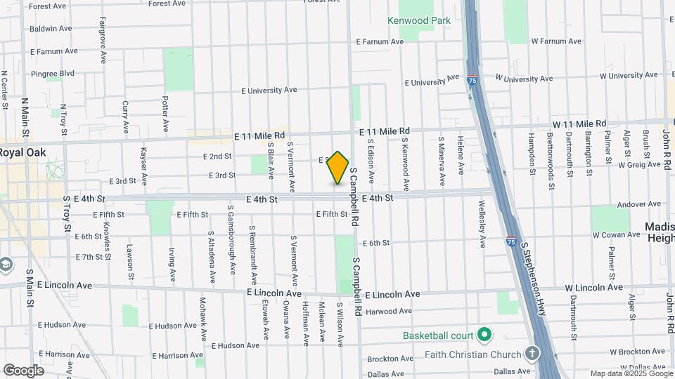 1601 E 4th St Map and Location Details