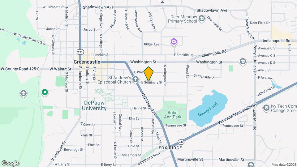 640 E Seminary St Map and Location Details